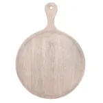 Chef Inox Rnd Serving Board W/Hdl Mangowd 570x780x35mm Coral