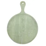 Chef Inox Rnd Serving Board W/Hdl Mangowd 570x780x35mm Green