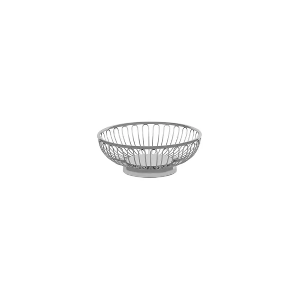 Chef Inox Round Basket Wire/Solid Base 18/10 175x110mm