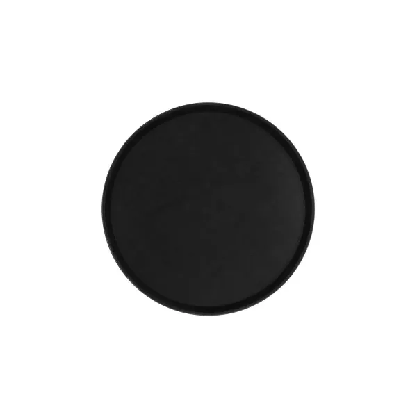 Chef Inox Round Tray Non Slip Plastic 350mm Black