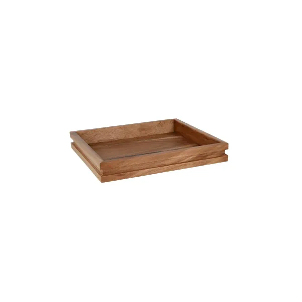 Chef Inox Serve Display Tray Acacia Gn 2/3 354x325x50mm
