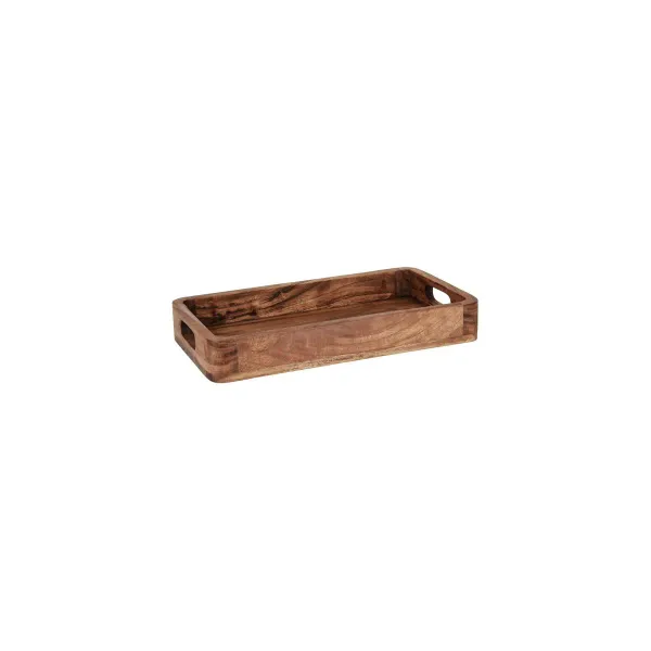 Chef Inox Serve Rectangular Deep Trays Acacia 355x200x50mm