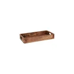 Chef Inox Serve Rectangular Deep Trays Acacia 355x200x50mm