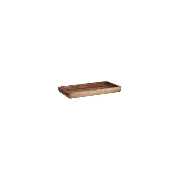 Chef Inox Serve Rectangular Trays Acacia 254x140x25mm