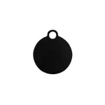 Chef Inox Serve Rnd Board Blk W/Loop Hdl Acacia 405x355x25mm