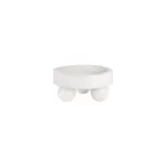 Chef Inox Serve Round Display Bowl Marble Ballfeet 250x118mm