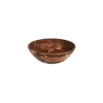 Chef Inox Serve Round Display Deep Bowl Acacia 355x110mm