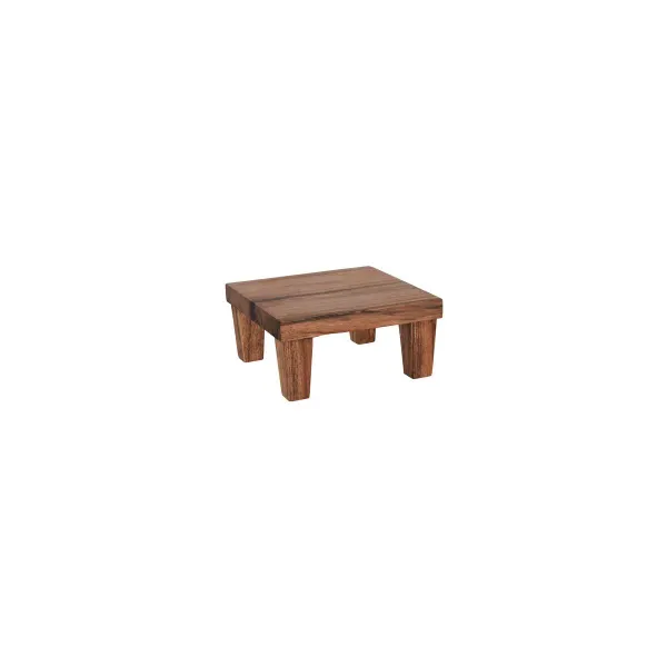 Chef Inox Serve Sqr Stand Acacia 210x210x100mm