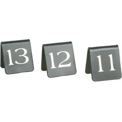 Chef Inox Table Nos: "41-50" 55x50mm Whi On Blk
