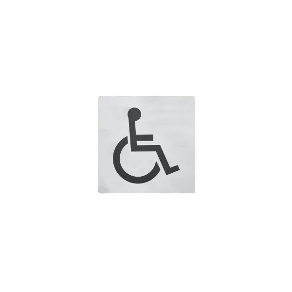 Chef Inox Wall Sign "disabled" 130x130mm S/S Pack Of 2