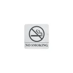 Chef Inox Wall Sign "no Smoking" 130x130mm S/S Pack Of 2