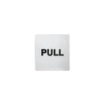 Chef Inox Wall Sign "pull" 110x110mm S/S Pack Of 2