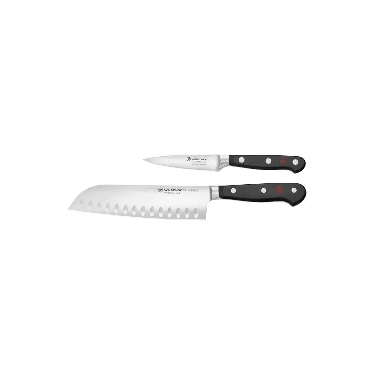 Classic Black Santoku & Paring Set 2pc