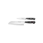 Classic Black Santoku & Paring Set 2pc