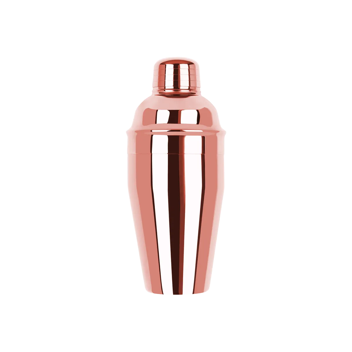 Classic Club Cocktail Shaker 3pc 500ml Rose Gold