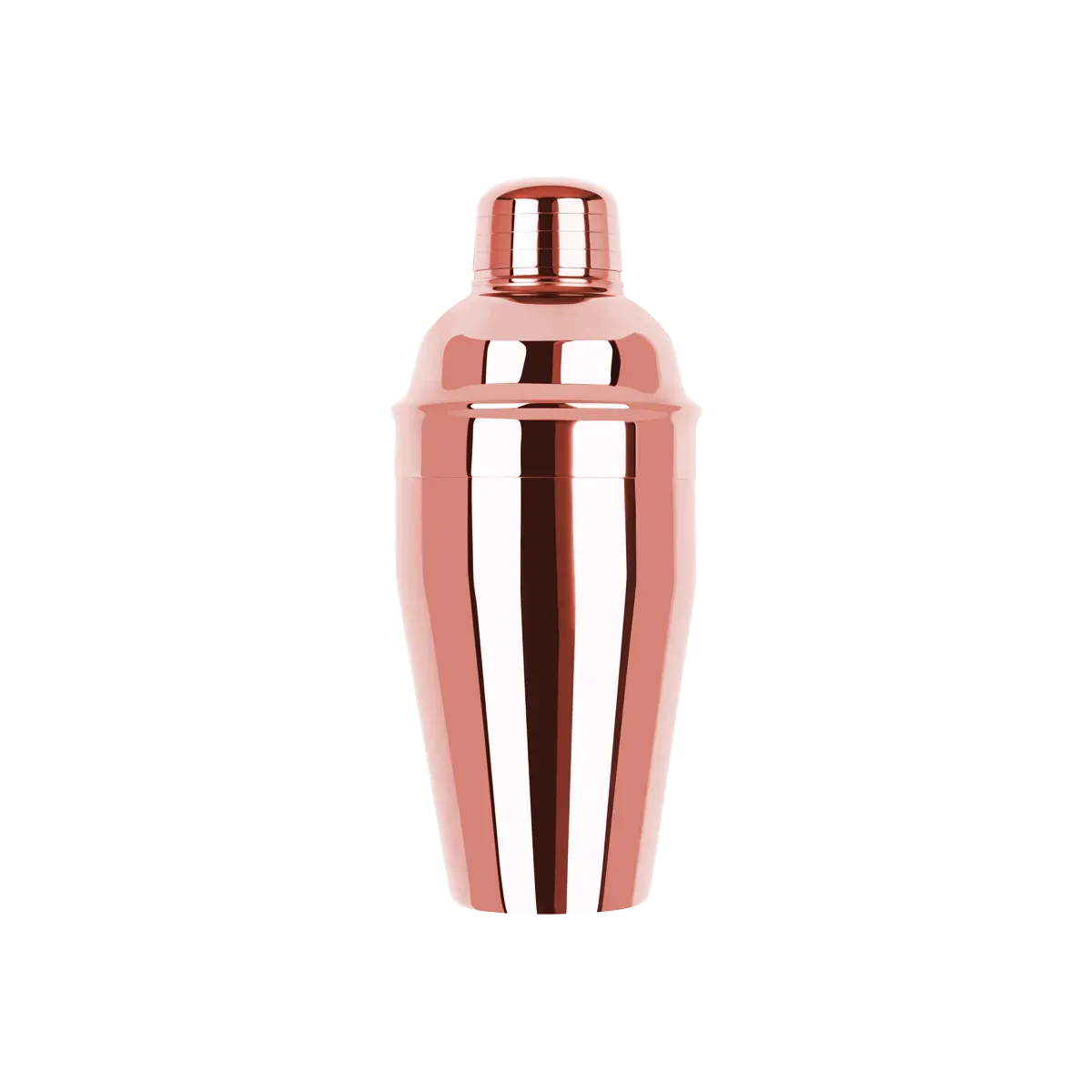 Classic Club Cocktail Shaker 3pc 500ml Rose Gold