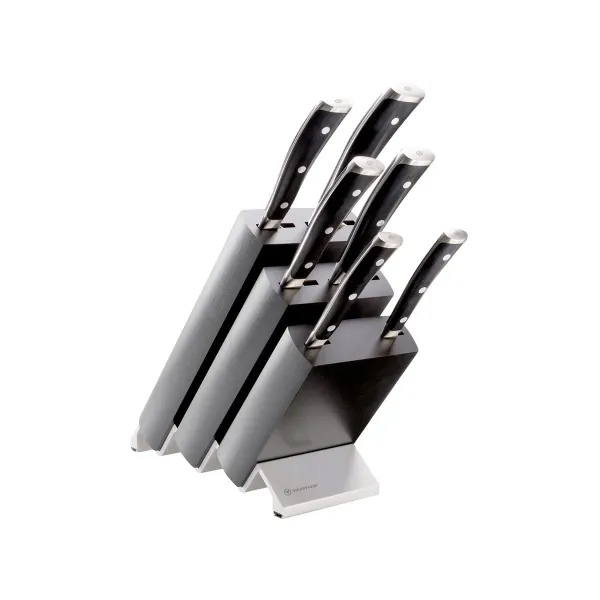 Classic Ikon Black Knife Block Set 7pc