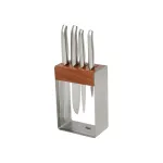 Clean and Store Stainless Steel Knife Block Set 5pc
