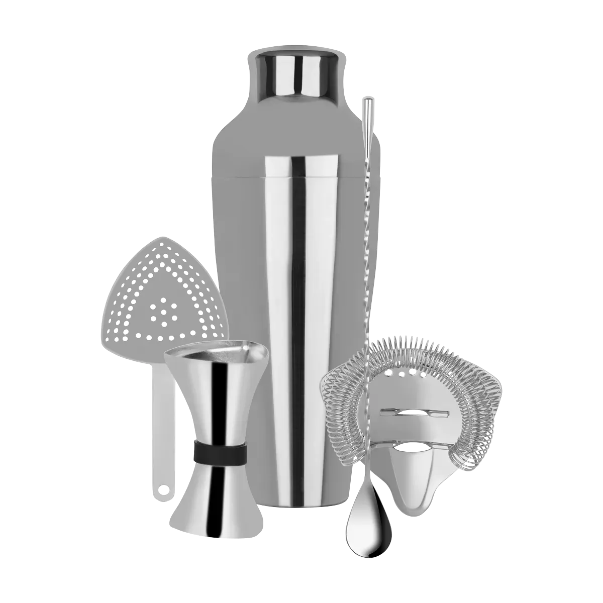 Cocktail Set 5pc Stainless Steel