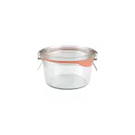 Complete Weck Glass Jar W/Lid/Seal 165ml 80x47mm (976)