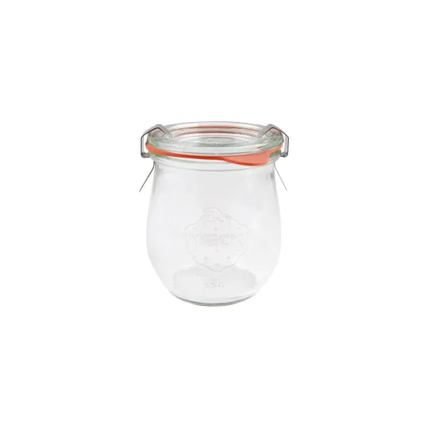 Complete Weck Glass Jars W/Lid/Seal 220ml 70x80mm (762)