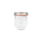 Complete Weck Glass Jars W/Lid/Seal 220ml 70x80mm (762)