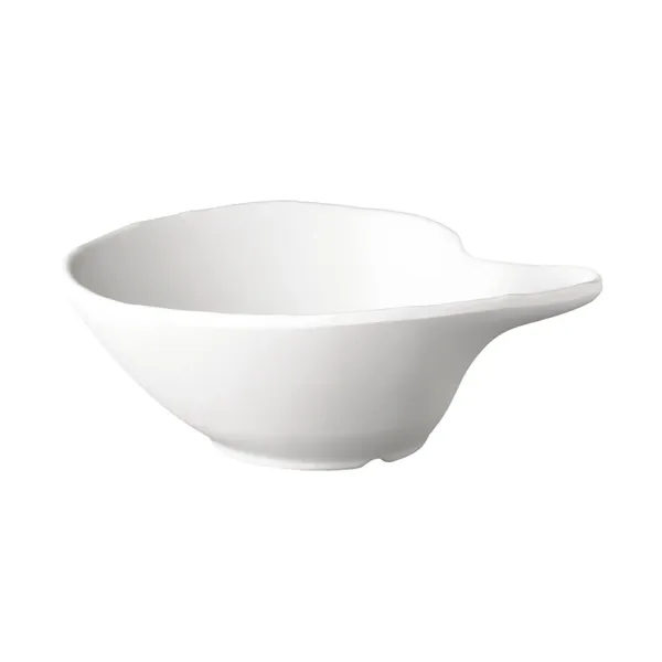 Condiment Bowl W/Lip 145x125x50mm Black Melamine "zen"