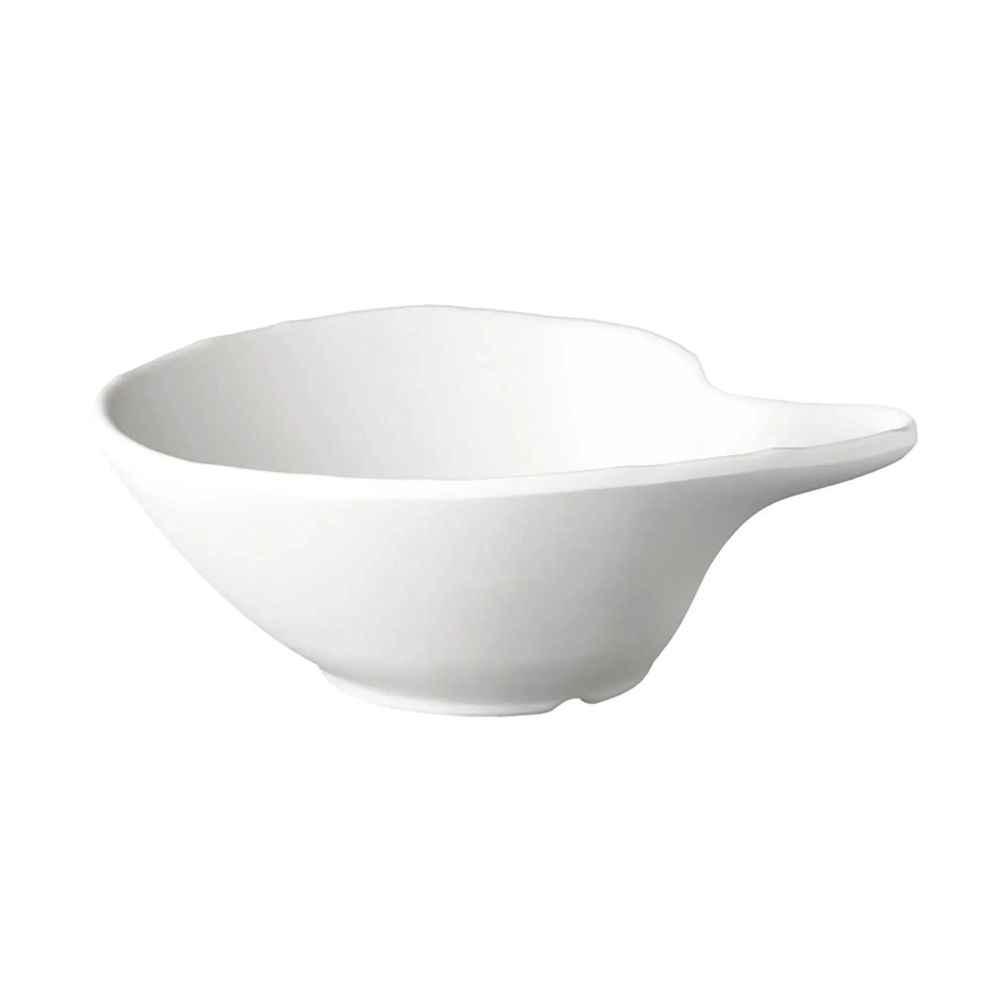 Condiment Bowl W/Lip 145x125x50mm Black Melamine "zen"