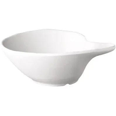 Condiment Bowl W/Lip 145x125x50mm White Melamine "zen"