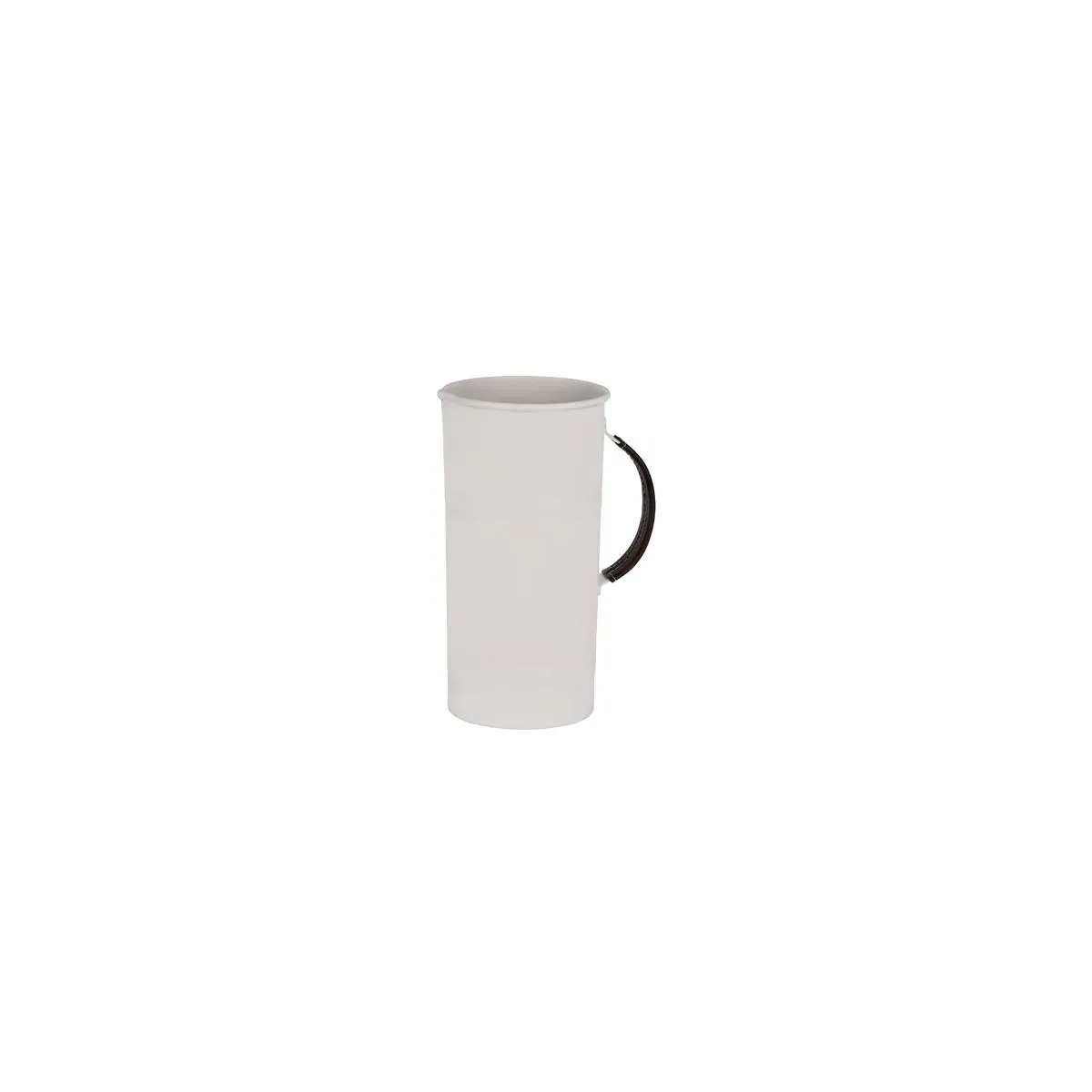 Coney Isl-Galvanised Creme P/C Water Pitcher Lthr Hdl 220mm