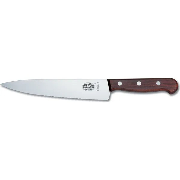 Cooks-Carving Knife, 19cm, Wavy Edge - Pine