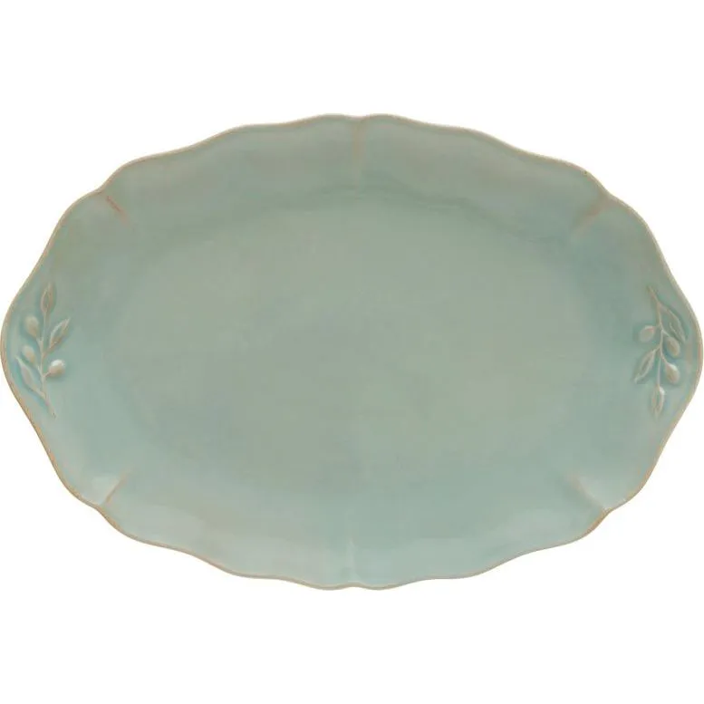 Alentejo Turquoise Oval Platter 323x222mm