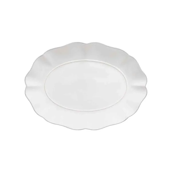 Costa Nova Rosa Oval Platter 288x400x42mm White (daa401-Whi)