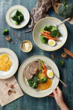 Cottage Almond Round Bowl