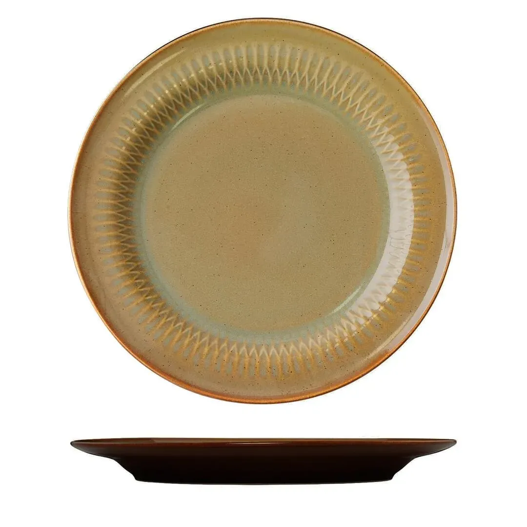 Round Rim Plate - 270mm Ø - Cinnamon