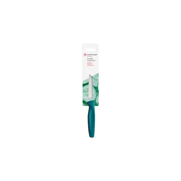 Create Bullnose Paring Knife Blue Handle 80mm