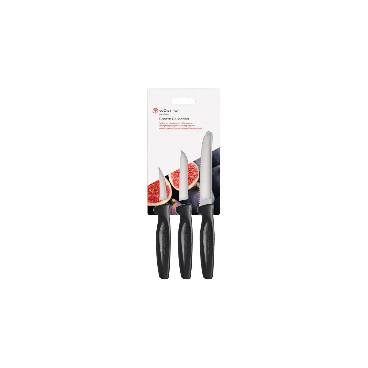 Create Paring Black Handle 3pc