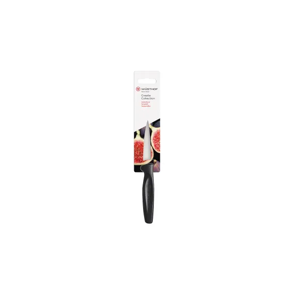 Create Paring Knife Black Handle 80mm