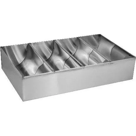 Cutlery Box-S/S, 4 Comp., 450x260x100mm