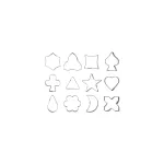 Cutter Set Aspic 12pc 35mm