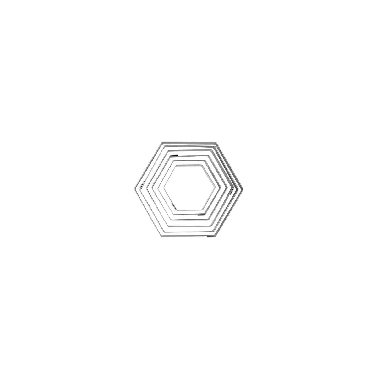 Cutter Set Hexagon Tin 6pc — 45-95mm