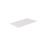 Cutting Board Polyethylene White with Handle 400x250x12mm