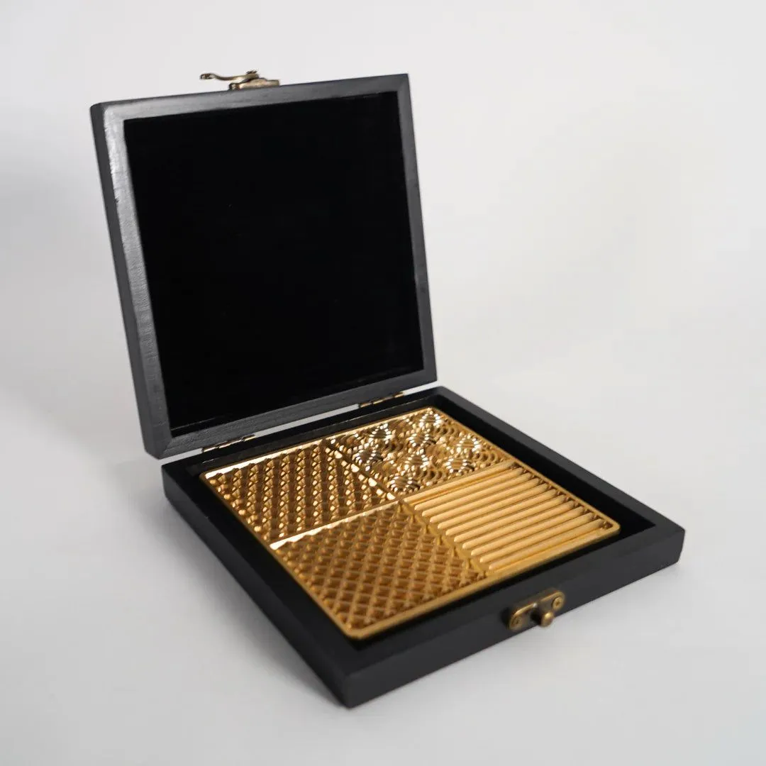 D-Still Brass Ice Stamp Plate Gift Boxed