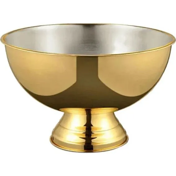D-Still Champagne Bowl 395x250mm Gold Plated