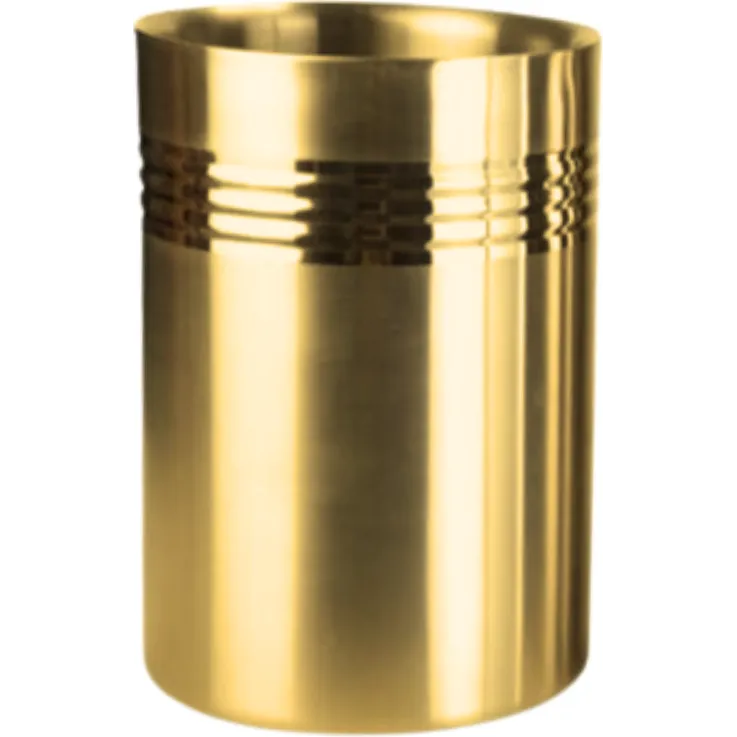 D-Still Double Wall Wine Cooler 1.4lt Ss/Gold Plated