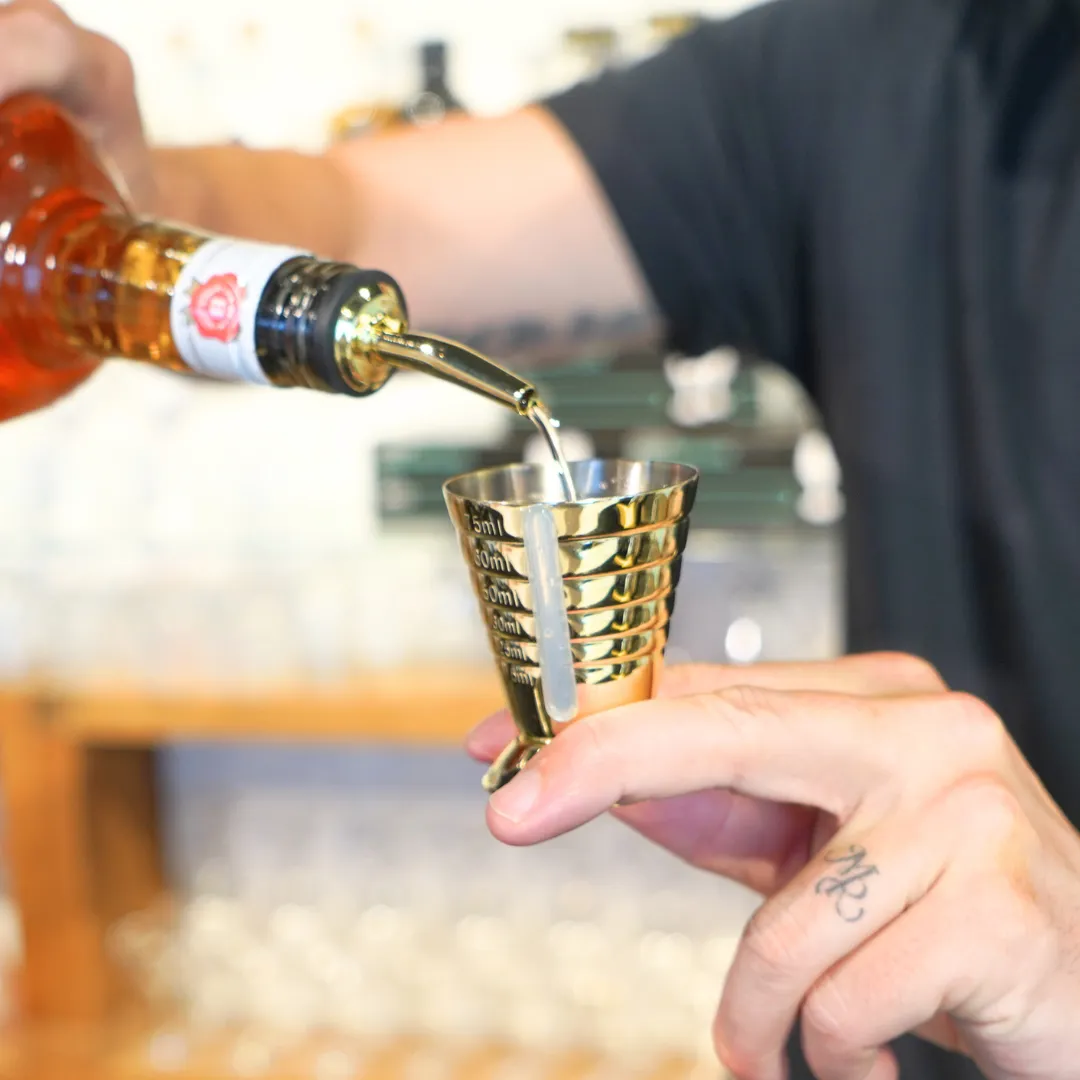 D-Still Multi Level Jigger Gold Plated 75ml
