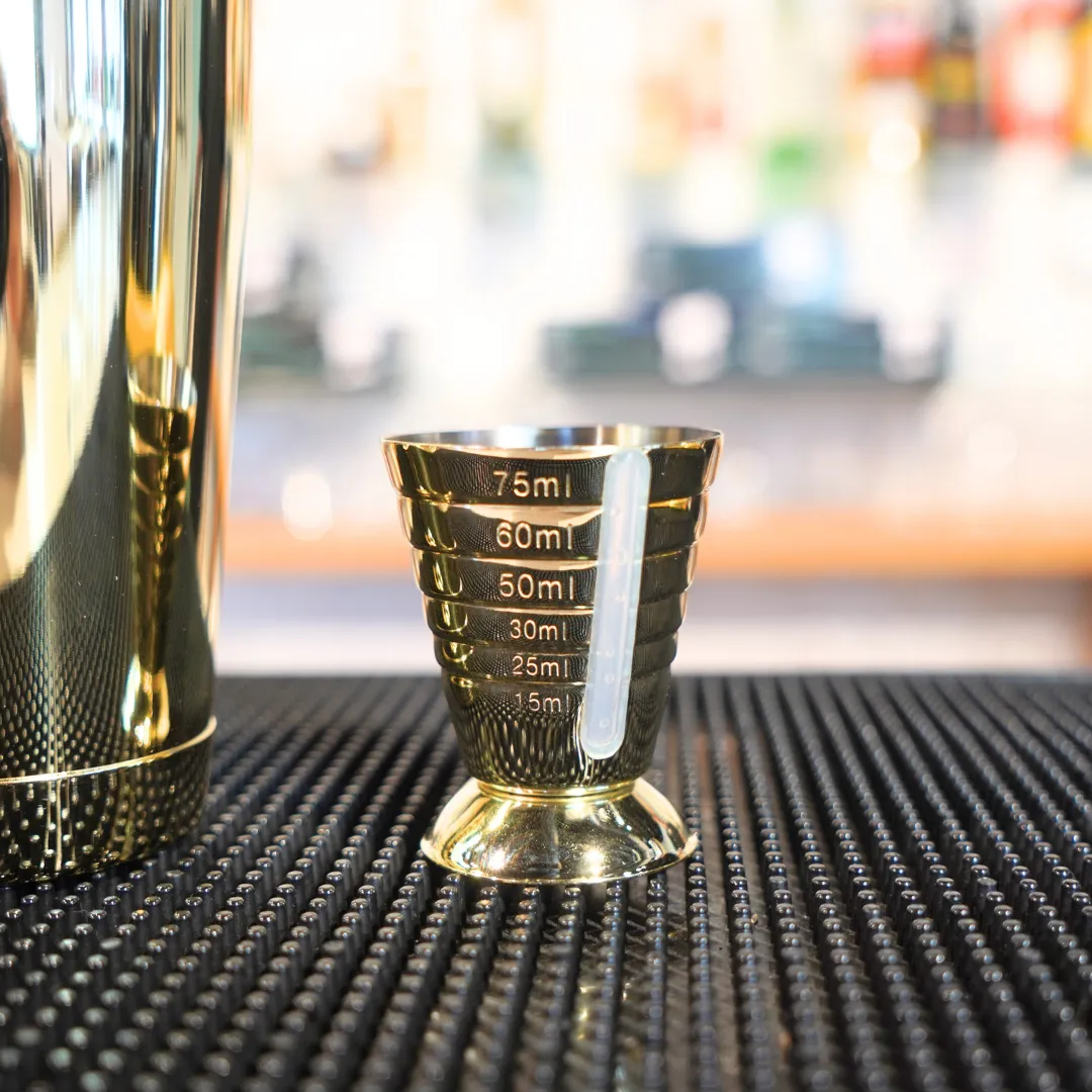 D-Still Multi Level Jigger Gold Plated 75ml
