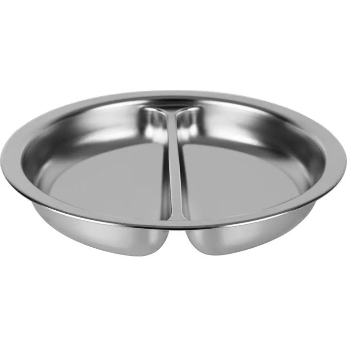 Chef Inox Round Divided Pan 18/8 4.0lt Suit 54915 340x65mm