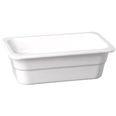 Gastronorm Pan-Melamine White 1/2 Size 100mm