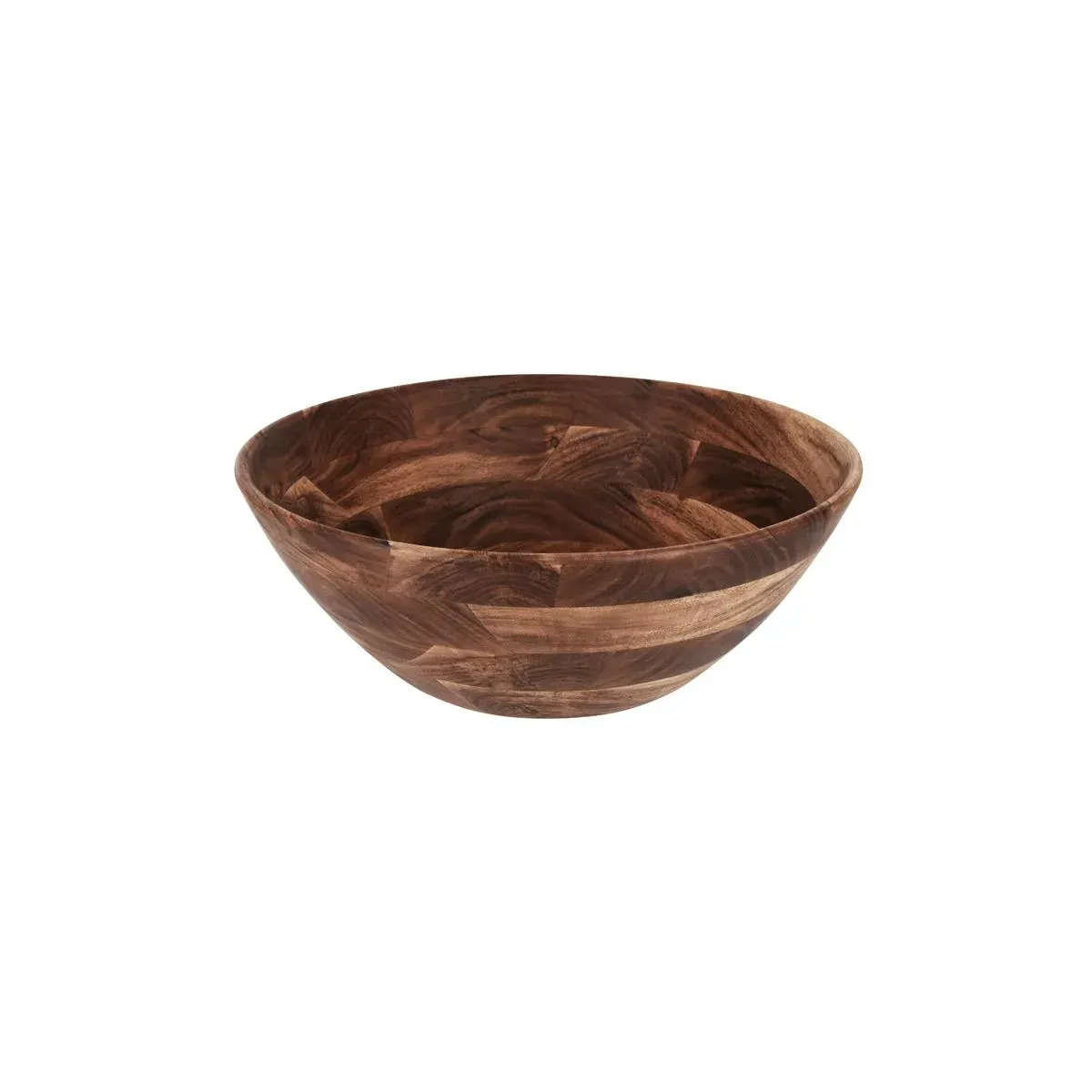 Chef Inox Serve Round Display Deep Bowl Acacia 430x160mm